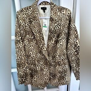 Jessica Simpson Leopard Print Blazer
